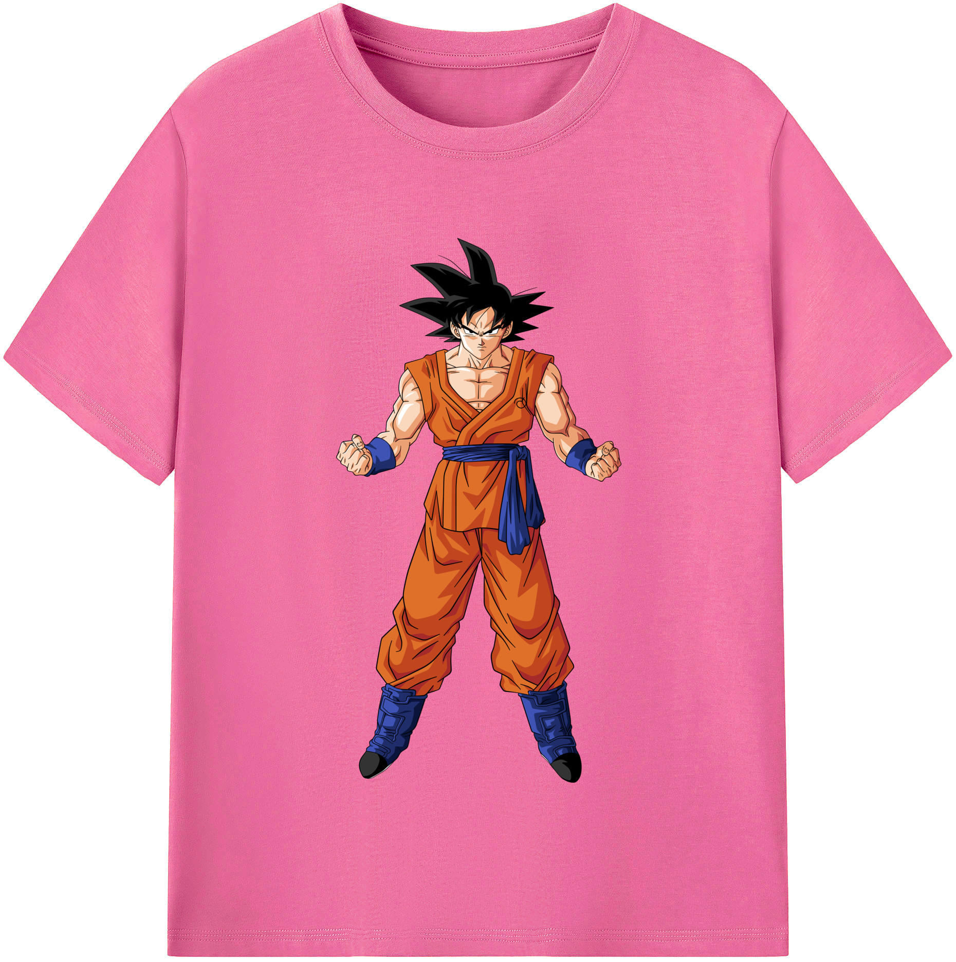 （画像用） ドラゴンボール 孫悟空（そん ごくう）Son Goku カカロット DRAGON BALL Kakarotto レディースカジュアルプリントTシャツ（綿100％）